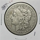 1889-CC Morgan Silver Dollar.--There's a slight color difference.