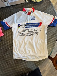 maillot cycliste vintagesantini taille s manche courtes rare