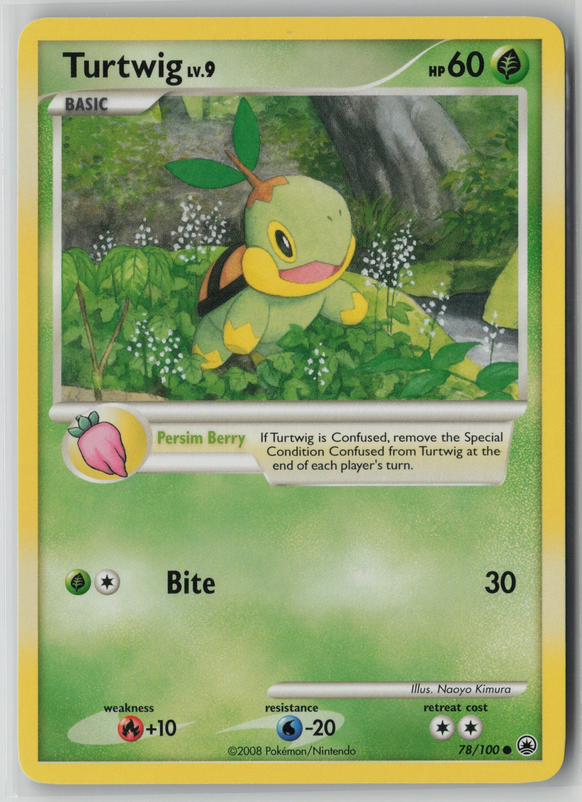 Turtwig 78/100 Pokemon TCG Majestic Dawn Card Lightly Played (LP) 2