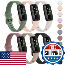 Meliya 6-Pack Bands for Fitbit Inspire 3 Soft Silicone Replacement Straps