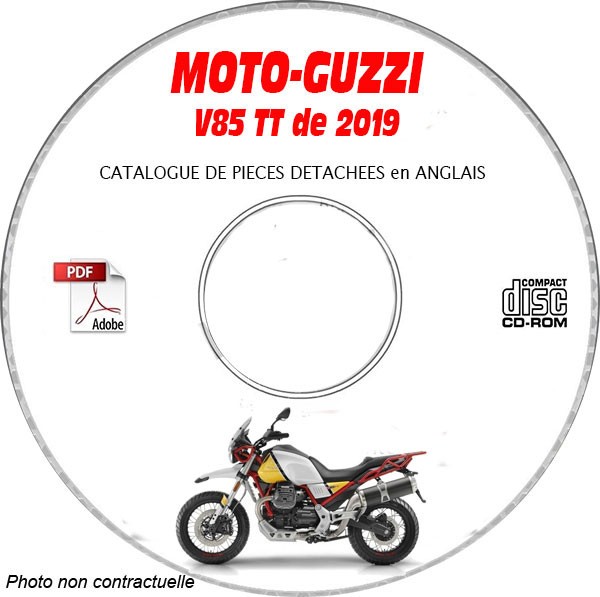 Catalogue pièces Moto Guzzi V85 TT 19 sur CD-ROM pour moto trail