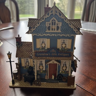 ''Grandma's Attic Antiques''  3-D Wall Plaque-Antique Lane Sculptural Collection