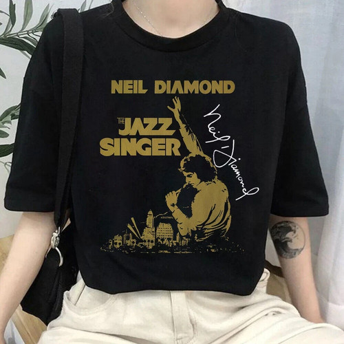 NEIL DIAMOND SHIRT THE JAZZ SINGER Cotton Unisex All Size Shirt - Picture 3 of 6