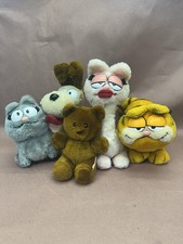 VTG 80s Lot of 5 Garfield, Arlene, Odie, Numeral,  Pooky Plush Dakin