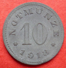 10 (Pf) Notmünze Zink 1918 H.Heye Glasfabrik Schauenstein