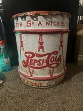 Pepsi Cola “Two-Dot” 10 Gallon Syrup Drum From The 1940’s Era