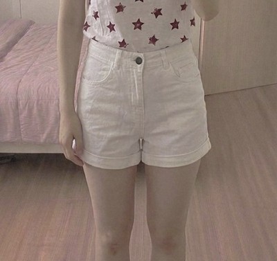 Kurze Hose Hotpants High Waist H&M Gr.38 M Weiß Top Zustand