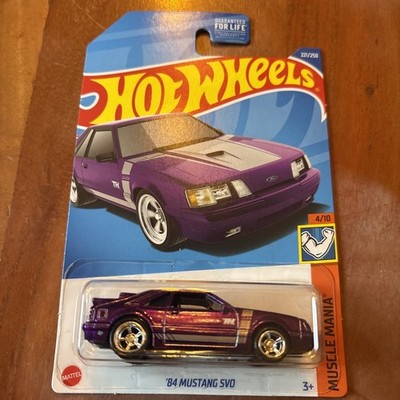 hot wheels   super treasure hunt   84  Mustang SVO Lila   HW Muscle Mania