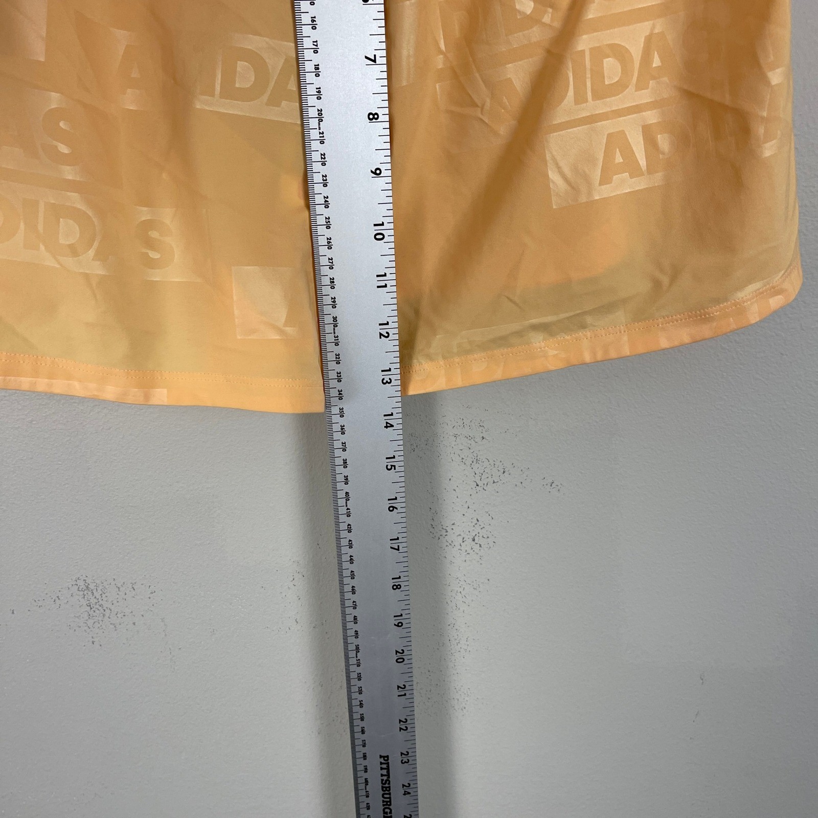 Adidas Women's Running Shorts L Peach Athletic Workout Logo thumbnail 8