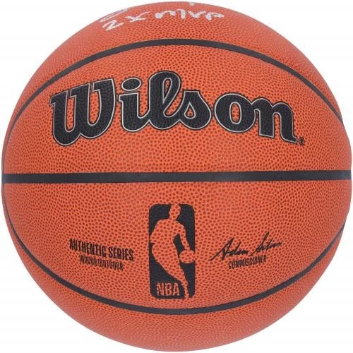 Баскетбольный мяч с автографом Стива Нэша из Phoenix Suns Wilson для помещений/улицы 2 штуки MVP Insc - Изображение 2 из 3