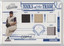 2005 Playoff Absolute Memorabilia Blue Quad Materials 77/100 Curt Schilling 7xr