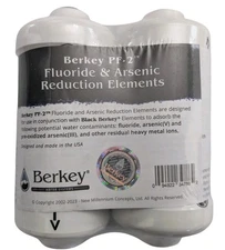 (2-Pack) Authentic Berkey PF-2 Fluoride and Arsenic Reduction Elements New
