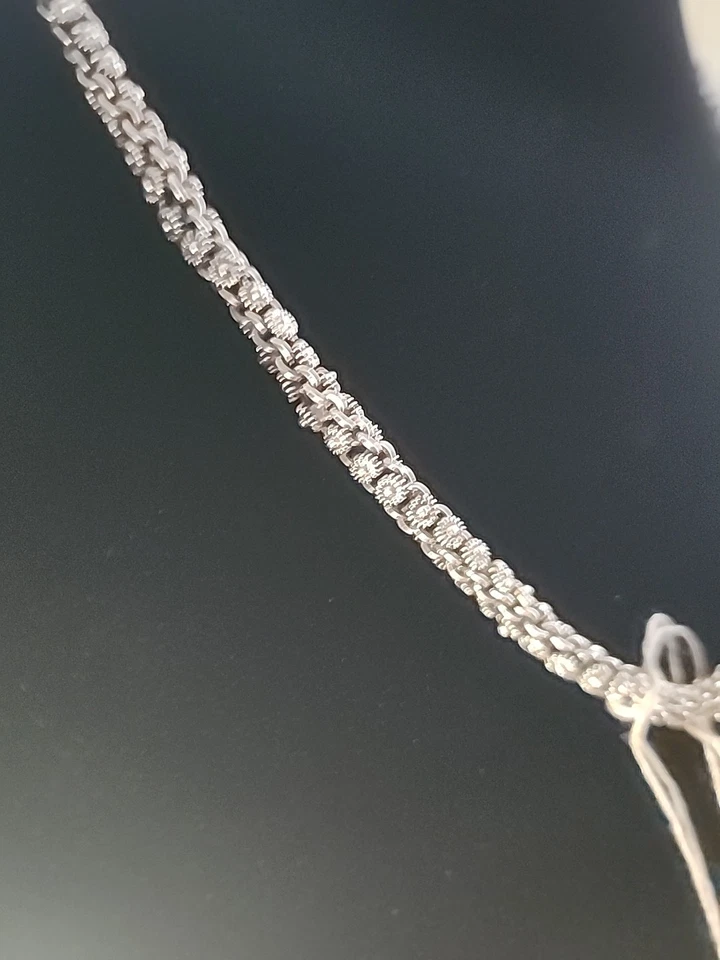 Colar de corrente Barbara Bixby esterlina 0,925/18k floral 20 polegadas - Imagem 2 de 3