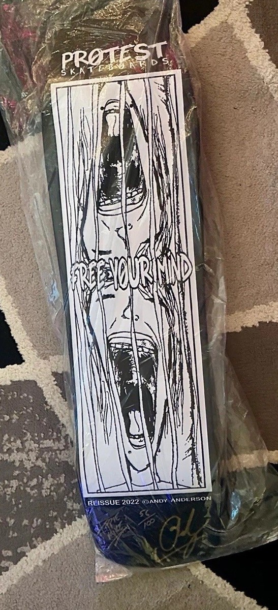 Protest Free Your Mind Reissue 2022 Andy Anderson Signed Art