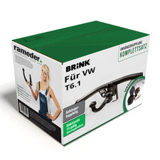 Brink Anhängerkupplung abnehmbar & 13poliger TowTec E-Satz für VW T6.1 19- NP