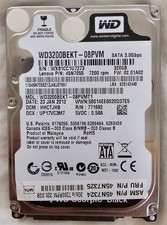 WD Scorpio Black 320GB 2.5" Laptop HDD WD3200BEKT 7200RPM SATA II