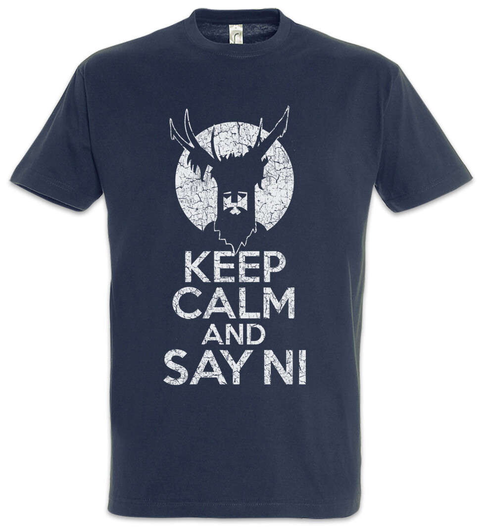 ALTRA T shirt Keep Calm And Say Ni Monty Knights Fun Python e chi dice santo graal