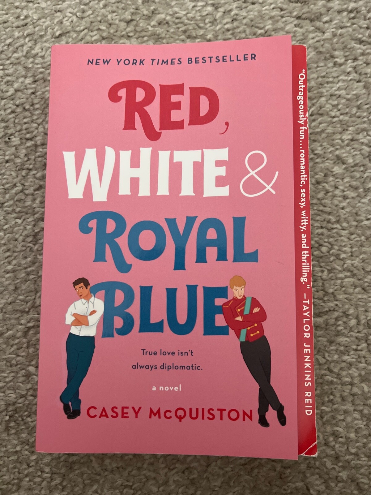 Red, White and Royal Blue : A Novel by Casey McQuiston (2019, Trade Paperback)