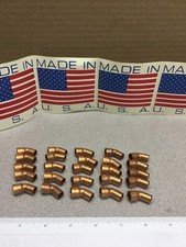 Copper Sweat 3/8 ID X 3/8 OD 45 Angle Coupling Refrigeration 25 P/c