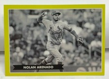 Nolan Arenado 2021 Topps 582 Montgomery Club Yellow Black & White SP - CARDINALS