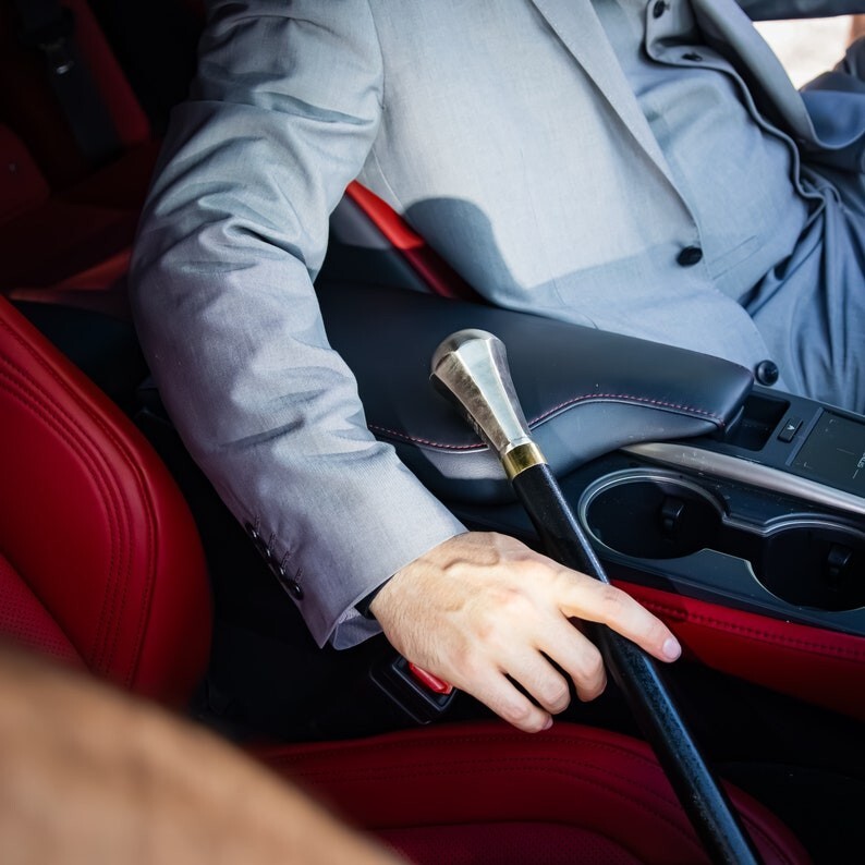 Antique Brass Head Handle Functional Victorian Ha… - image 4