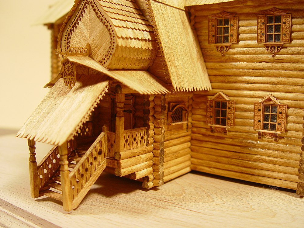 Wooden building Model kit 172 A tower is in Kitaygorod MoscowXVII