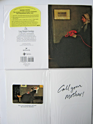 TELEFONKARTE, USA SPRINT + HALLMARK Grußkarte 01006 CALL YOUR MOTHER,  OVP !