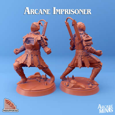 3D Printed Sordane Publishing Arcane Imprisoner AC Adventure From Sewer to Sky