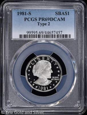 1981-S $1 Proof Susan B Anthony Dollar PCGS PR 69 DCAM | Type 2
