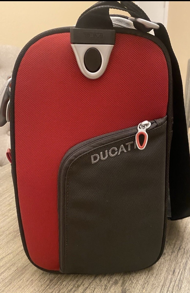TUMI Ducati Shoulder Bag - Black and Red | eBay