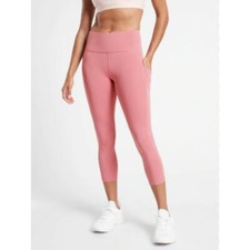 Athleta Ultimate Stash Pocket Capri Leggings 20" Pink Med