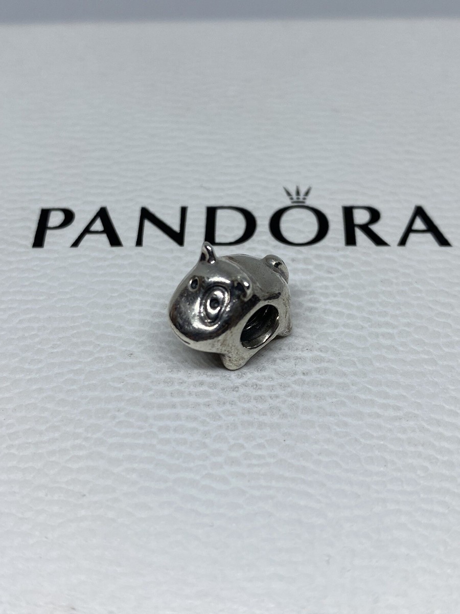 Retired Pandora Sterling Silver Doggie Bulldog Animal Bead 790258
