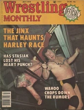 JULY 1978 WRESTLING MONTHLY MAGAZINE HARLEY RACE STAN STASIAK WAHOO MCDANIEL