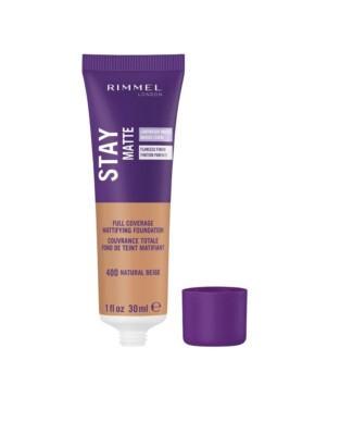 Rimmel London Stay Matte Liquid Mousse Foundation -  400 Natural Beige, 1 fl oz