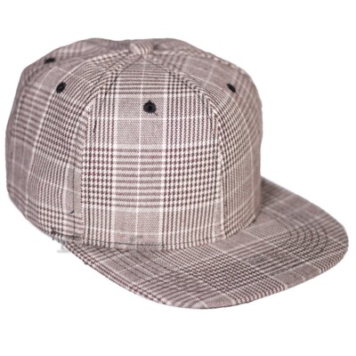 Vintage Plaid Adjustable Baseball Cap, Unisex Dad Hat, Polyester, Snapback Mens Baseball Cap Snapback Adjustable Checker Flannel Plaid  main image 4