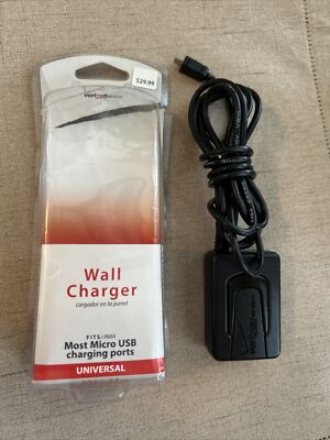 Verizon Wireless Universal Wall  Charger Fits Most Micro USB Charging Ports