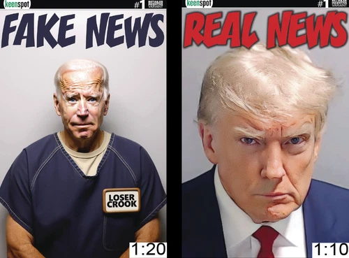 Bidens Titans Vs Trump Titans #1 / 1:10, 1:20 / Real & Fake News/Pre-Order 03/27