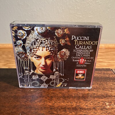 未開封★Puccini／Turandot ニルソン＆コレッリ／EMI オペラ名盤 EMI SONOPRESS Puccini TURANDOT Callas SERAFIN (2 CDs 1987 GERMANY