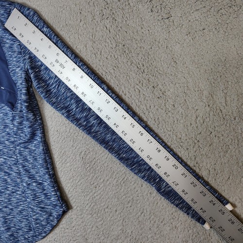 Zero Restriction Top Women's XS Blue Space Dyed Long Sleeve 1/4 Zip Performance - Picture 13 of 16