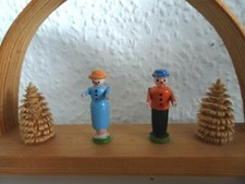Doppelter Kerzenhalter    Erzgebirge Handarbeit Kunstgewerbe