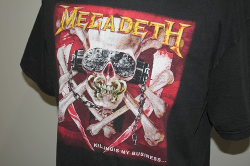 Vintage 90's 00's Megadeth heavy metal band mens shirt Size XL - Picture 2 of 6