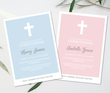 Personalised Invitations ? Christening ~ Baptism ~ Naming Day ? Girl/Boy DD3