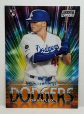 2020 Topps Stadium Club Chrome Gavin Lux RC SSP /25 BEAM TEAM ORANGE REFRACTOR