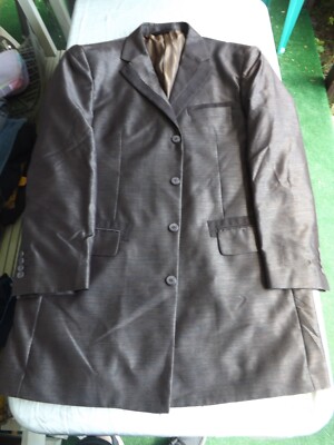 Pallini Blazer Mens 42L brown Sport Coat 4 Button