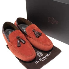 Di Bianco NWB Benzoni Suede Drivers / Loafers Size 8.5 US in Brandy Orange
