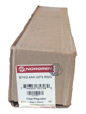 Norgren B74G-4AK-QP3-RMG 1/2'' PTF 150 PSIG 40 Micron Filter Regulator w/ Gauge