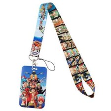 One Piece Anime Series Monkey D. Luffy Themed Lanyard With ID Badge Holder