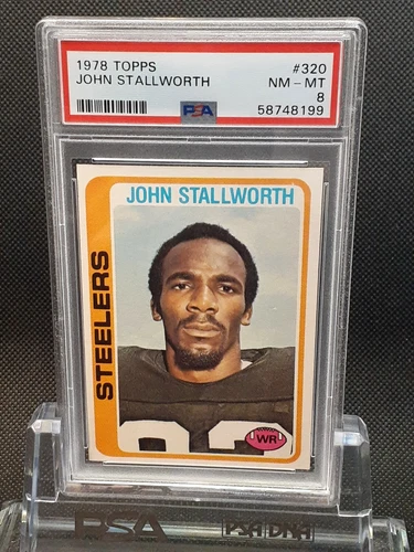 1978 Topps #320 JOHN STALLWORTH Rc - Steelers - PSA 8 - NM-MT - 58748199 - 🔥