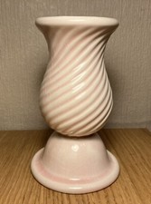 SIA Twist Vase Ceramic Light Pink 5.5” Tall