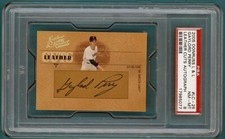 2005 Donruss Leather and Lumber Gaylord Perry Auto Issue /128 #LC-25 PSA 8! POP1